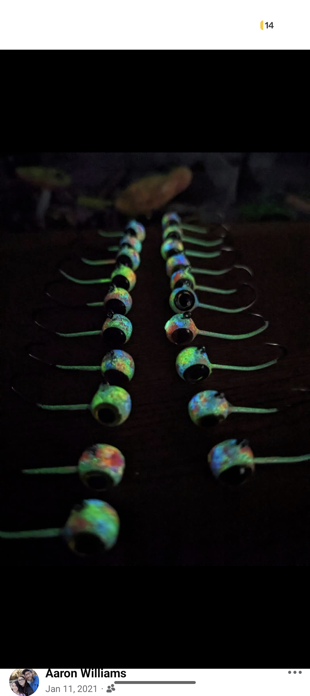 Custom twin tail and 1/32oz #6 jig Order